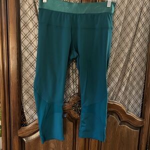 Studio by Capezio Teal Performance Leggings (Size M)